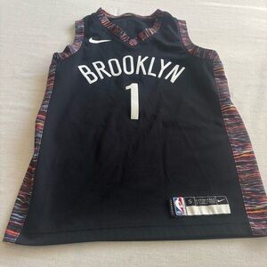 Nike NBA Brooklyn Nets D’Angelo Russell #1 Black Jersey Women’s S | City